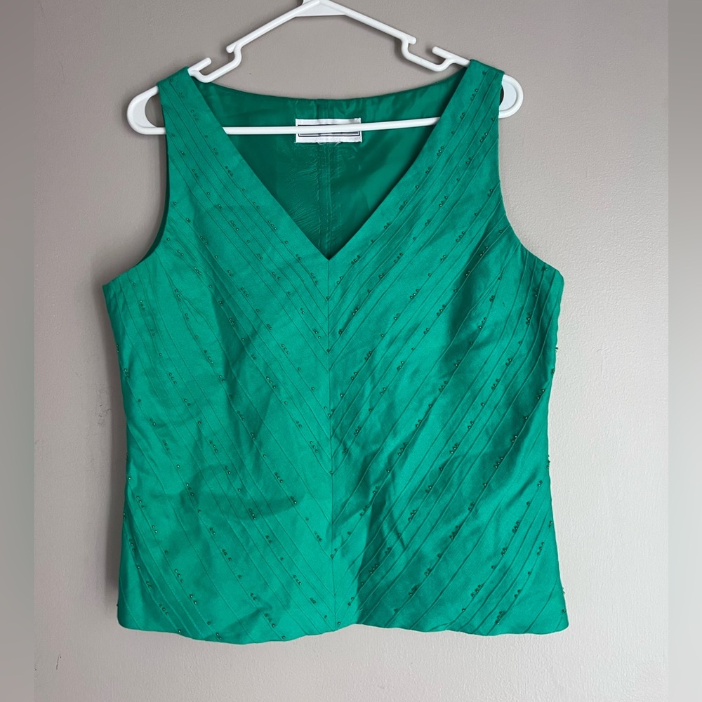 Jessica Howard Vibrant Green Tank Top